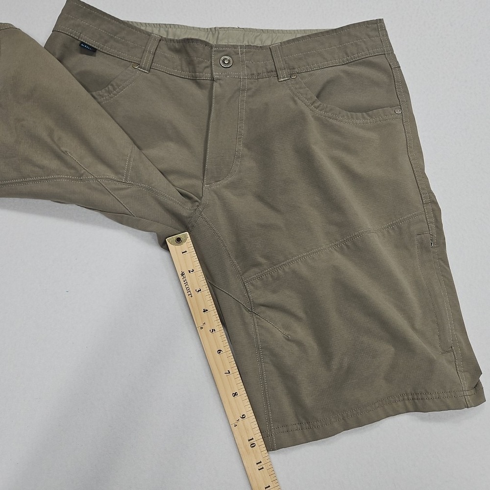 Kuhl Silencr Mens Size‎ 36 Cargo Shorts Brown Khaki Gray Ripstop Stretch Hiking - Picture 11 of 13